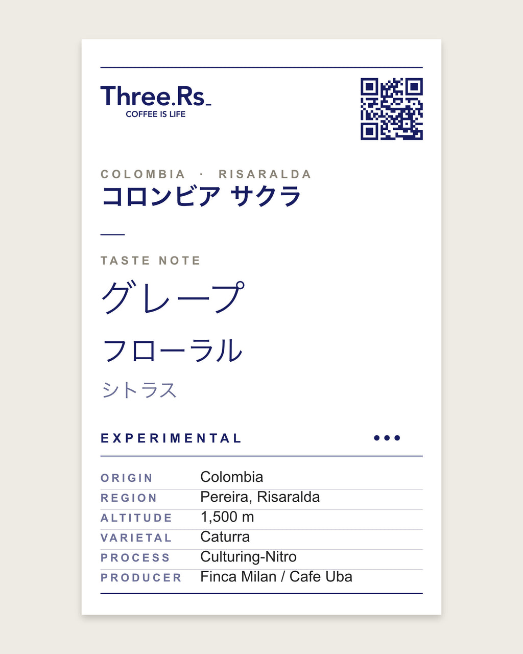 【同じ農園、3つのプロセス】コロンビア Cafe Uba 精製違い飲み比べセット（50g×3）｜SCAJ2026 EC限定